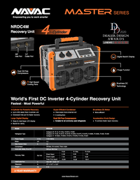 Thumbnail of document Data Sheet - NRDC4M Recovery Unit, 4-Cylinder, DC, Flammable Refrigerants